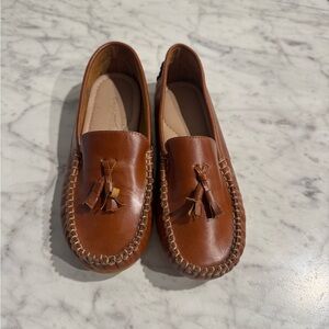 Elephantito Brown Monaco Leather Loafers wit